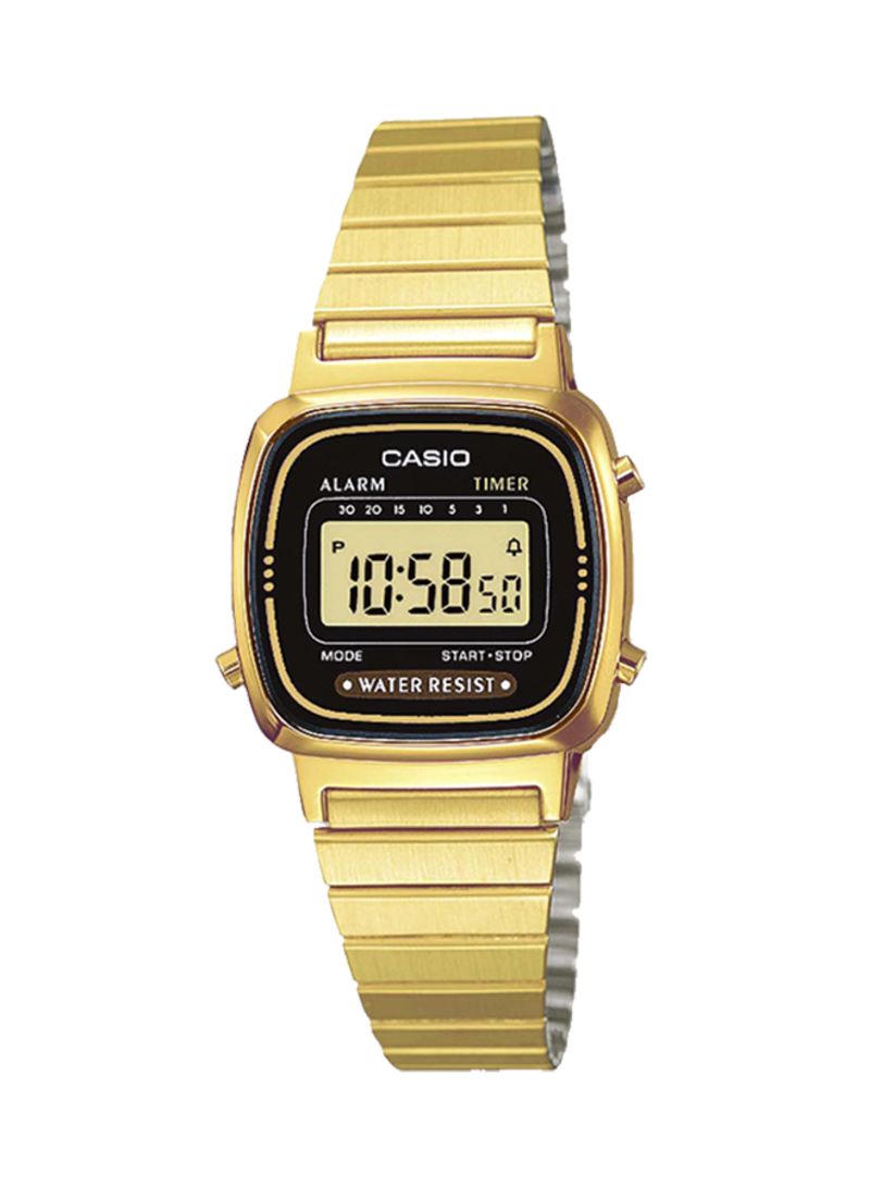 Casio LA 670WGA 1DF Stainless Steel Wrist Watch for Women Digita