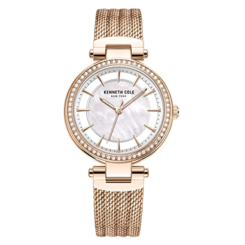 Kenneth Cole New York outlet Ladies Silver Tone Mesh Band Quartz Watch KC4417 New Batt