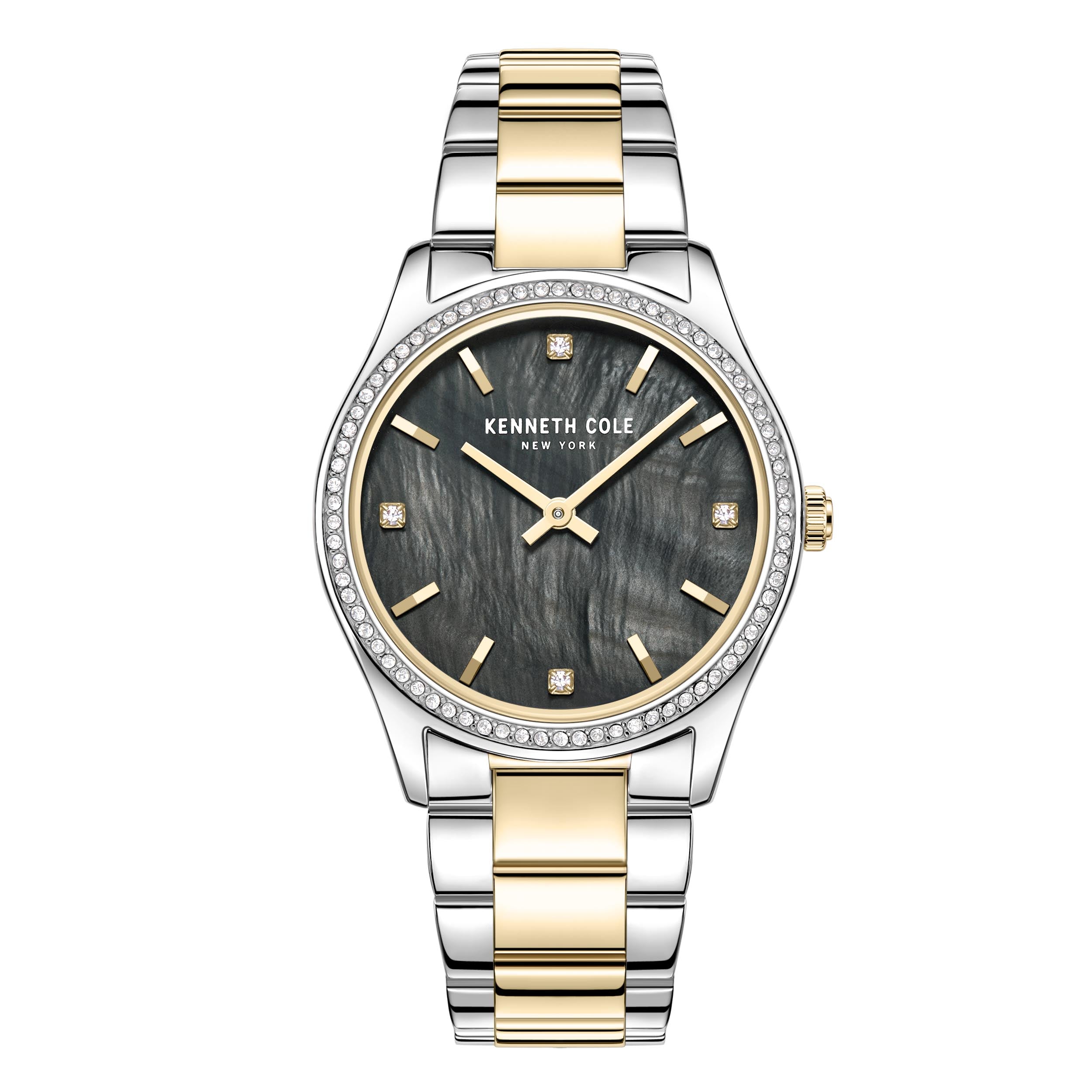 Kenneth Cole New York - KCWLG2219702- Stainless Steel Wrist Watch for Women - Silver & Gold