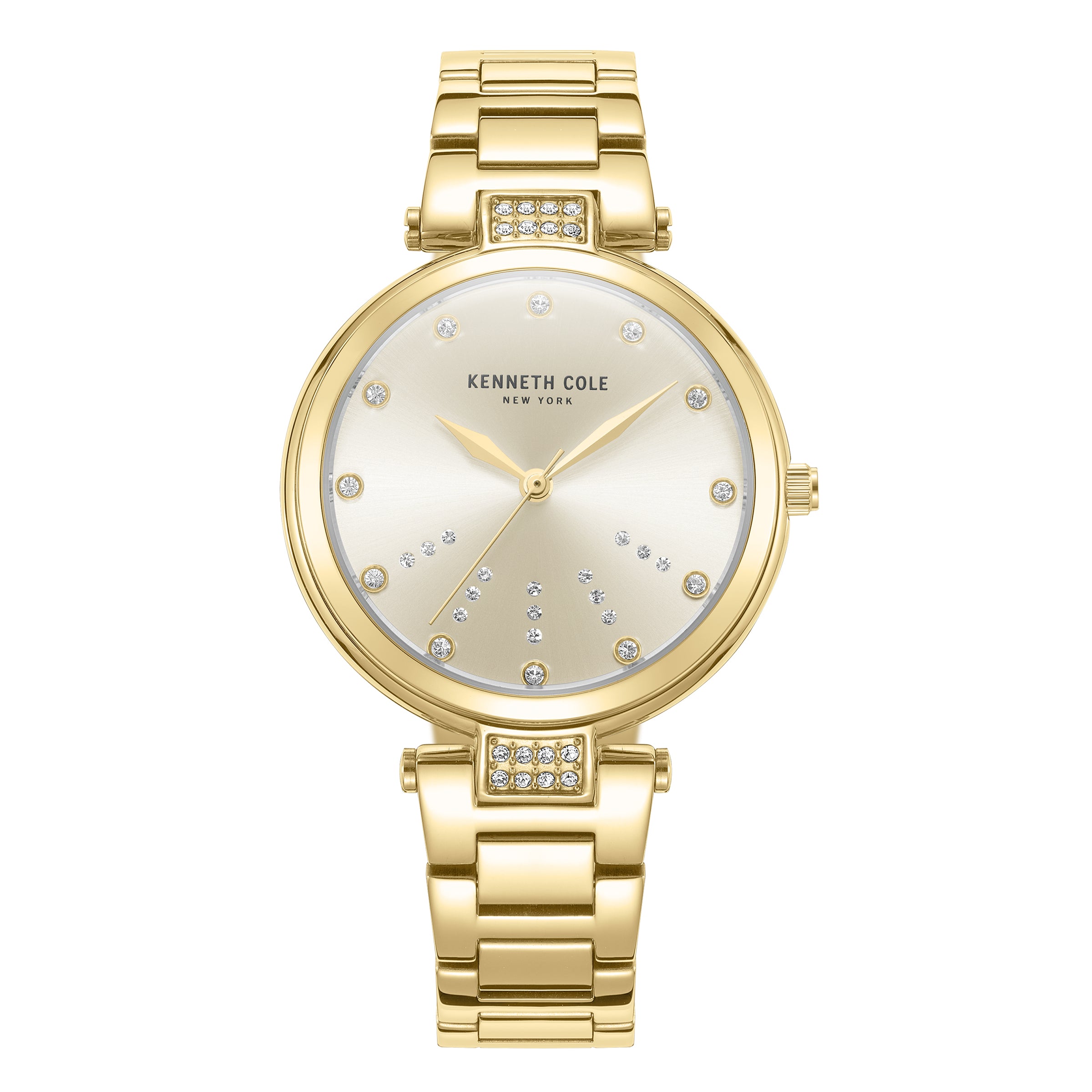 Kenneth Cole New York -KCWLG2237302- Stainless Steel Wrist Watch for Women -Gold