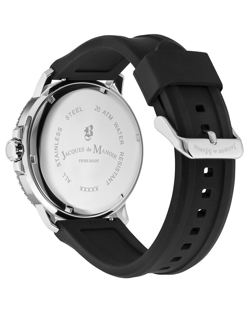 JDM Military (Jacques Du Manoir) - WG008-02 - Tango - Made In Switzerland - Sporty Wrist Watch for Men - 20 ATM