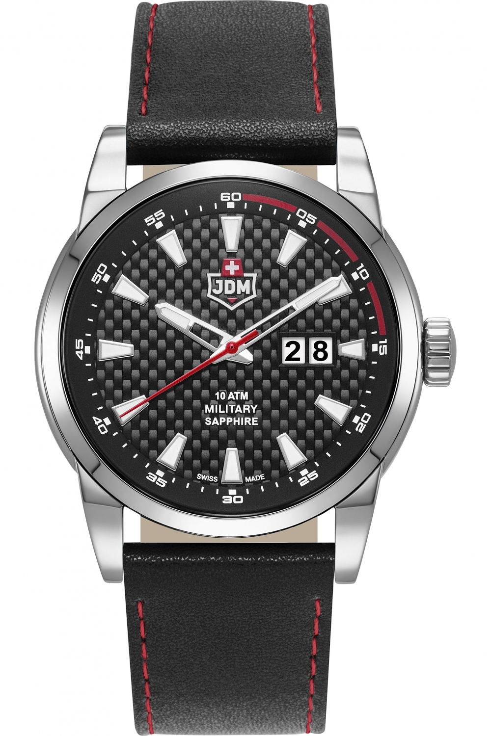 JDM Military (Jacques Du Manoir) - WG013-01 - FOXTROT - Made In Switzerland - Wrist Watch for Men - 10 ATM