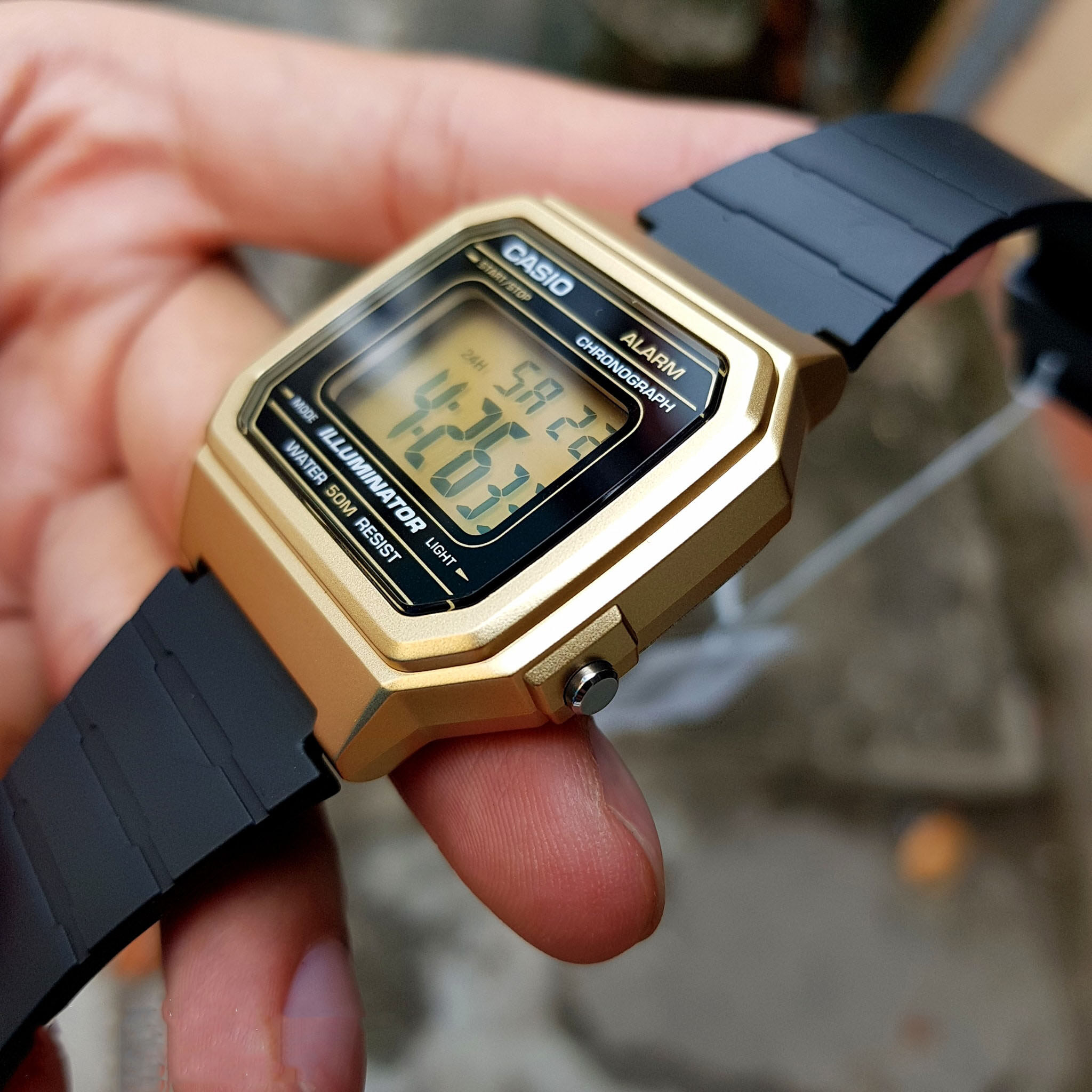 Casio Youth W-217HM-9AVDF Digital Watch – Black & Gold