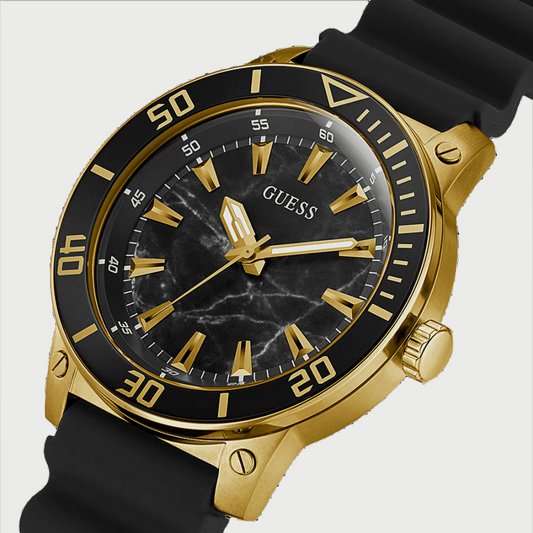 Guess GW0420G2 Men’s Black Dial Silicone Strap Quartz Watch