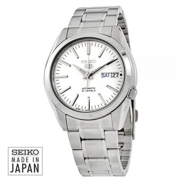 Seiko 5 SNKL41J1 Automatic White Dial Watch For Men