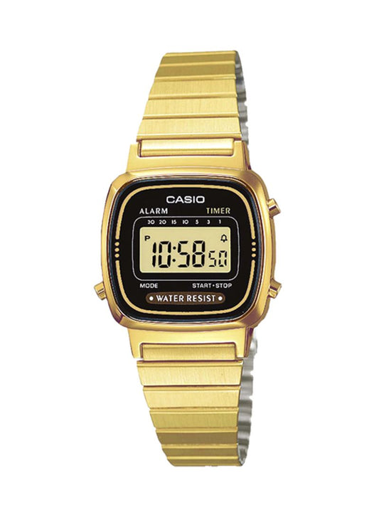 Casio - LA-670WGA-1DF - Stainless Steel Wrist Watch for Women - Digital - Youth Series