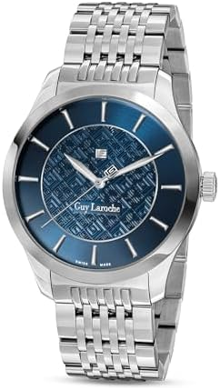 Guy Laroche Men’s Analog Watch – Blue Dial Stainless Steel | GLWGG0001209