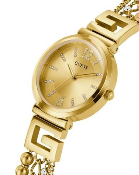 Guess GW0545L2 Women’s Gold Stainless Steel Watch with Champagne Dial