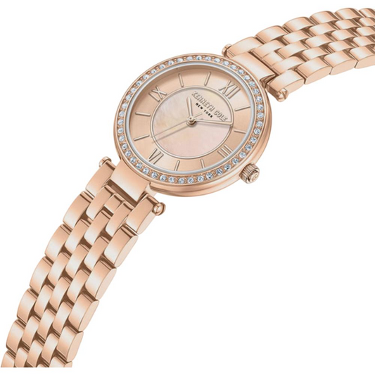 Kenneth Cole KCWLG0062204 32mm Mother of Pearl Dial Rose Gold Ladies Quartz Watch