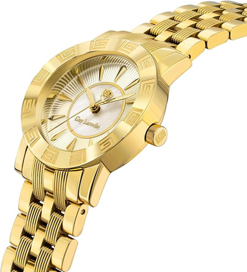 Guy Laroche Alex GLWLG0000124 Women’s Watch – Gold Dial Gold Stainless Steel | Swiss Made