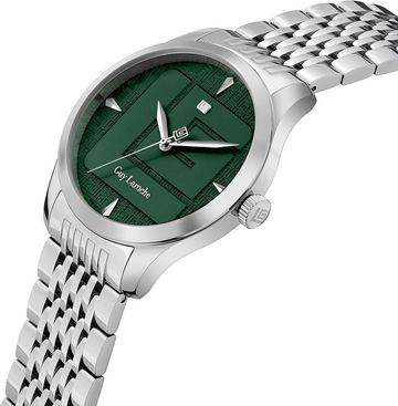 Guy Laroche GLWGG0001202 Maxime Men’s Watch – Green Dial | Swiss Made Quartz Timepiece