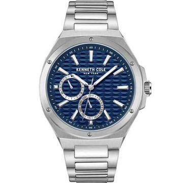 Kenneth Cole KCWGK0035403 43.5mm Blue Dial Men's Stainless Steel Quartz Watch