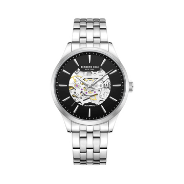 Kenneth Cole KCWGL2216907 42mm Black Dial Men's Automatic Skeleton Watch