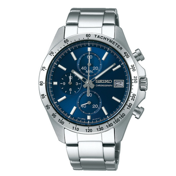 Seiko Selection SBTR023 Men’s Quartz Chronograph Watch – Blue Dial Stainless Steel