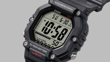 Casio AE-1600H-1A Men’s Digital Watch – Black Resin Strap (100M Water Resistant, World Time, 5 Alarms, LED Light)