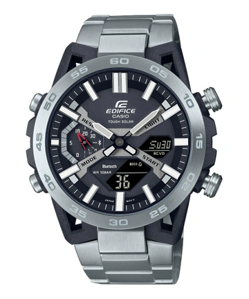 Casio Edifice ECB-2000D-1ADF – Men's Stainless Steel Bluetooth Watch (Black Dial)