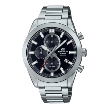 Casio Edifice EFB-710D-1AVUDF – Men's Chronograph Watch with Sapphire Crystal (Black Dial | Stainless Steel)