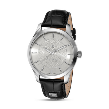 Guy Laroche Men’s Swiss Made Analog Watch with Silver Dial (GLWGA0001207)