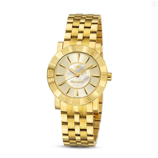 Guy Laroche Alex GLWLG0000124 Women’s Watch – Gold Dial Gold Stainless Steel | Swiss Made