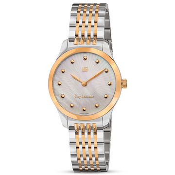 Guy Laroche Alex Women’s Quartz Watch – White Dial & Two-Tone Stainless Steel (GLWLG0001209)
