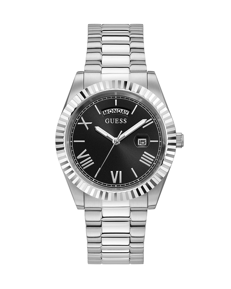 Guess GW0265G1 Men’s Black Dial Silver Stainless Steel Quartz Watch