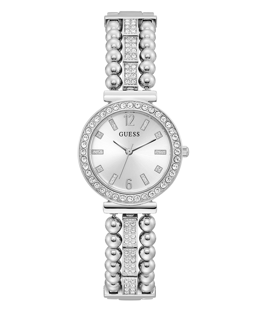 GUESS Ladies Silver Tone Analog Watch – Model GW0401L1