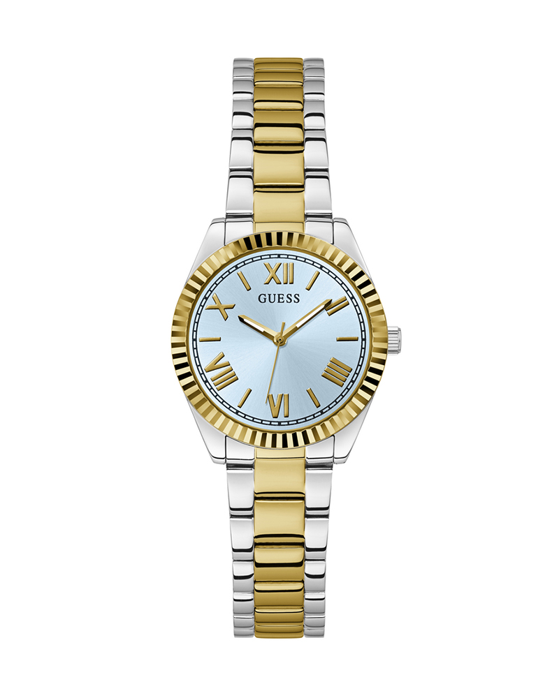Guess GW0687L4 Women’s Two-Tone Stainless Steel Watch with Blue Dial