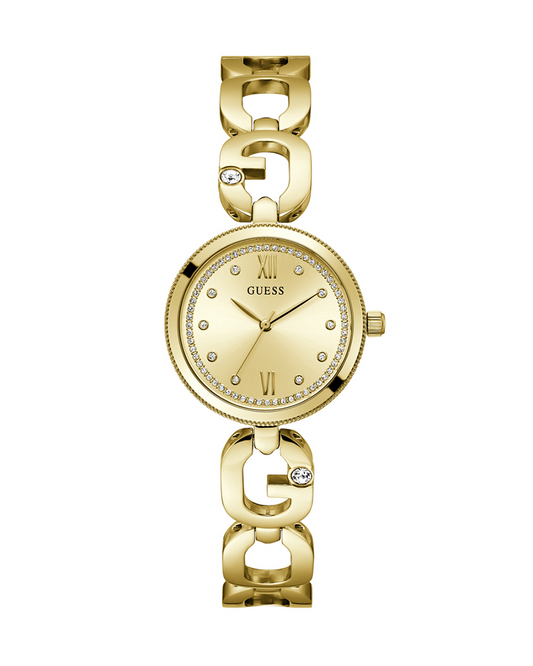 Guess GW0759L2 Women’s Gold Stainless Steel Watch with Crystal Detailing