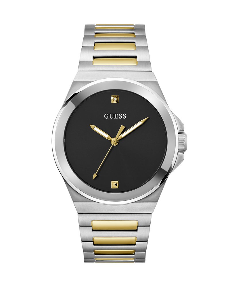 Guess GW0833G3 Men’s Two-Tone Stainless Steel Quartz Watch with Diamond Detail