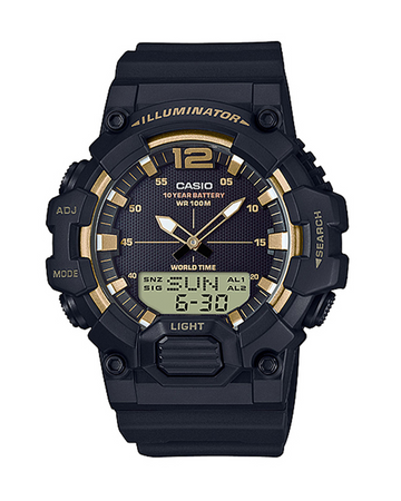 Casio HDC-700-9AVDF Men’s Digital Watch – 10-Year Battery | World Time | 100M Water Resistant