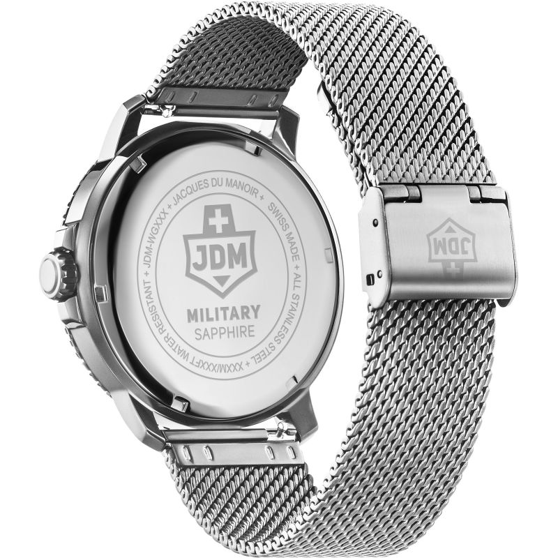 JDM Military (Jacques Du Manoir) - WG008-04 - Tango - Made In Switzerland - Sporty Wrist Watch for Men - 20 ATM