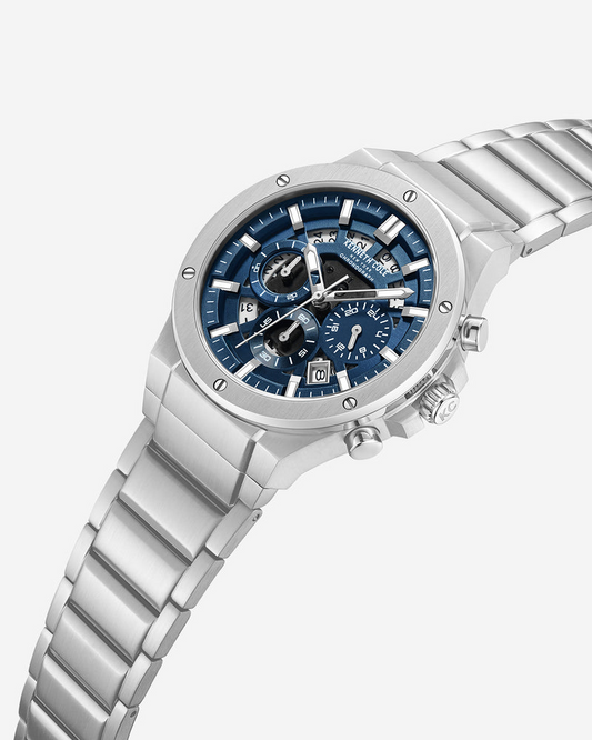 Kenneth Cole New York Classic Chronograph KCWGI0058302 43mm Blue Dial Men's Quartz Watch