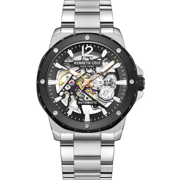 Kenneth Cole KCWGL2217403 Black Dial Men's Automatic Stainless Steel Watch