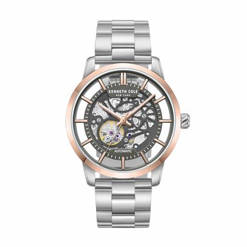 Kenneth Cole New York KCWGY0064301 Gray Skeleton Dial Men's Automatic Watch