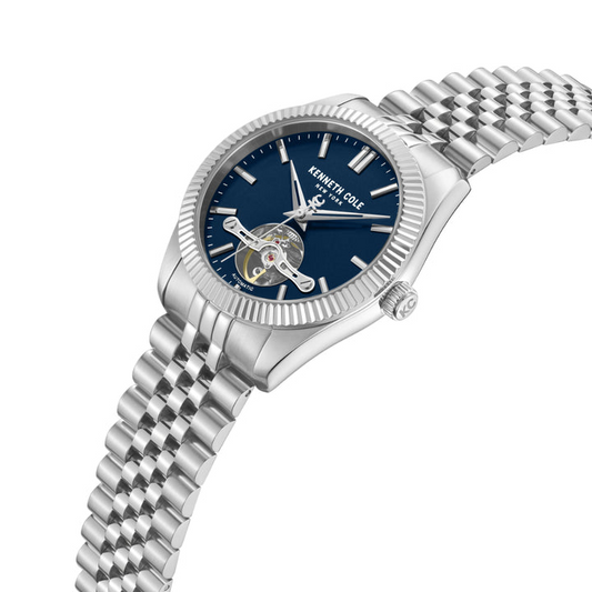 Kenneth Cole Bryant Park KCWGY0064801 43mm Blue Skeleton Dial Men's Automatic Watch