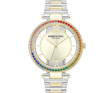 Kenneth Cole KCWLG0032901 34mm White Dial Rose Gold Ladies Quartz Watch