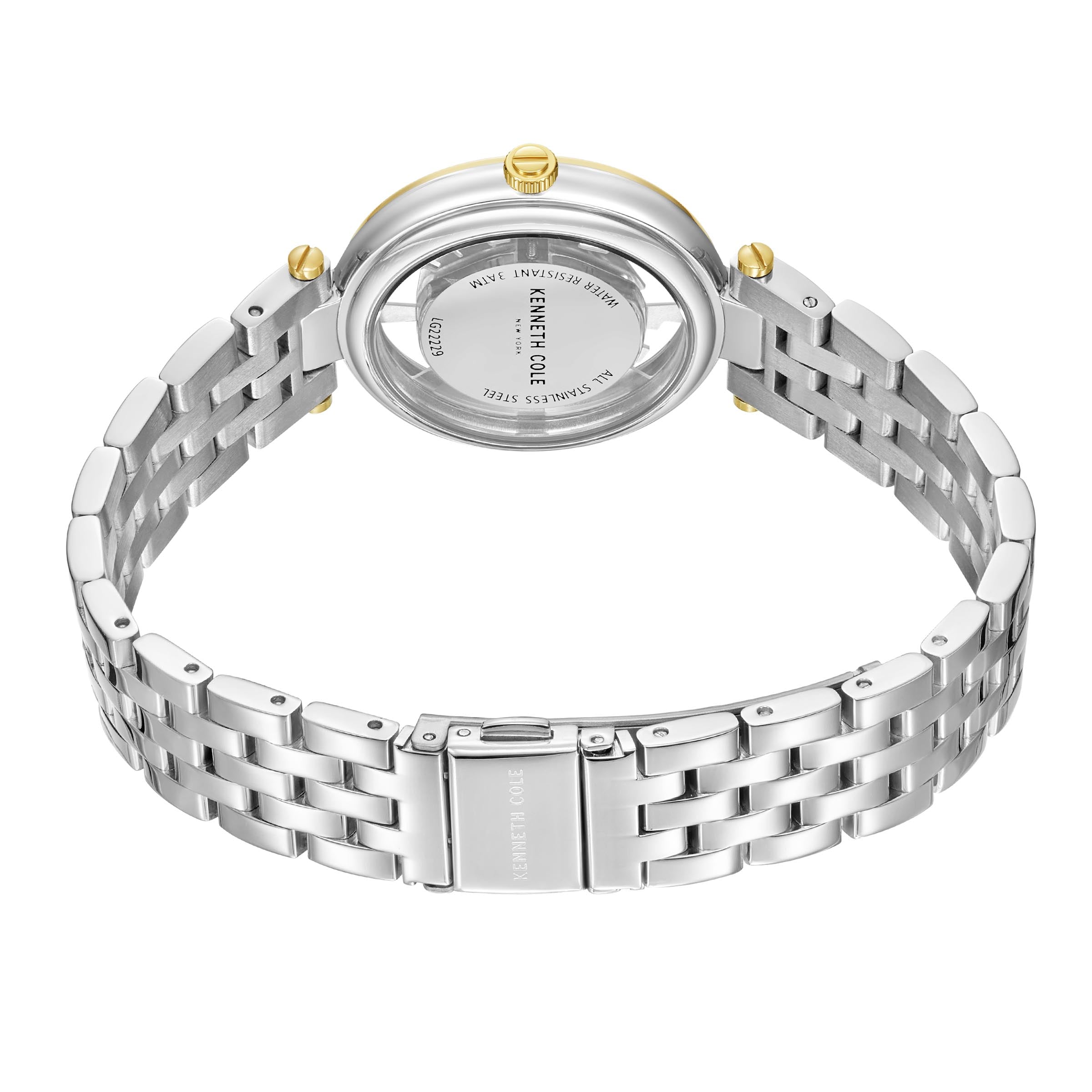 Kenneth Cole New York -KCWLG2222902- Stainless Steel Wrist Watch for Women - Silver & Gold