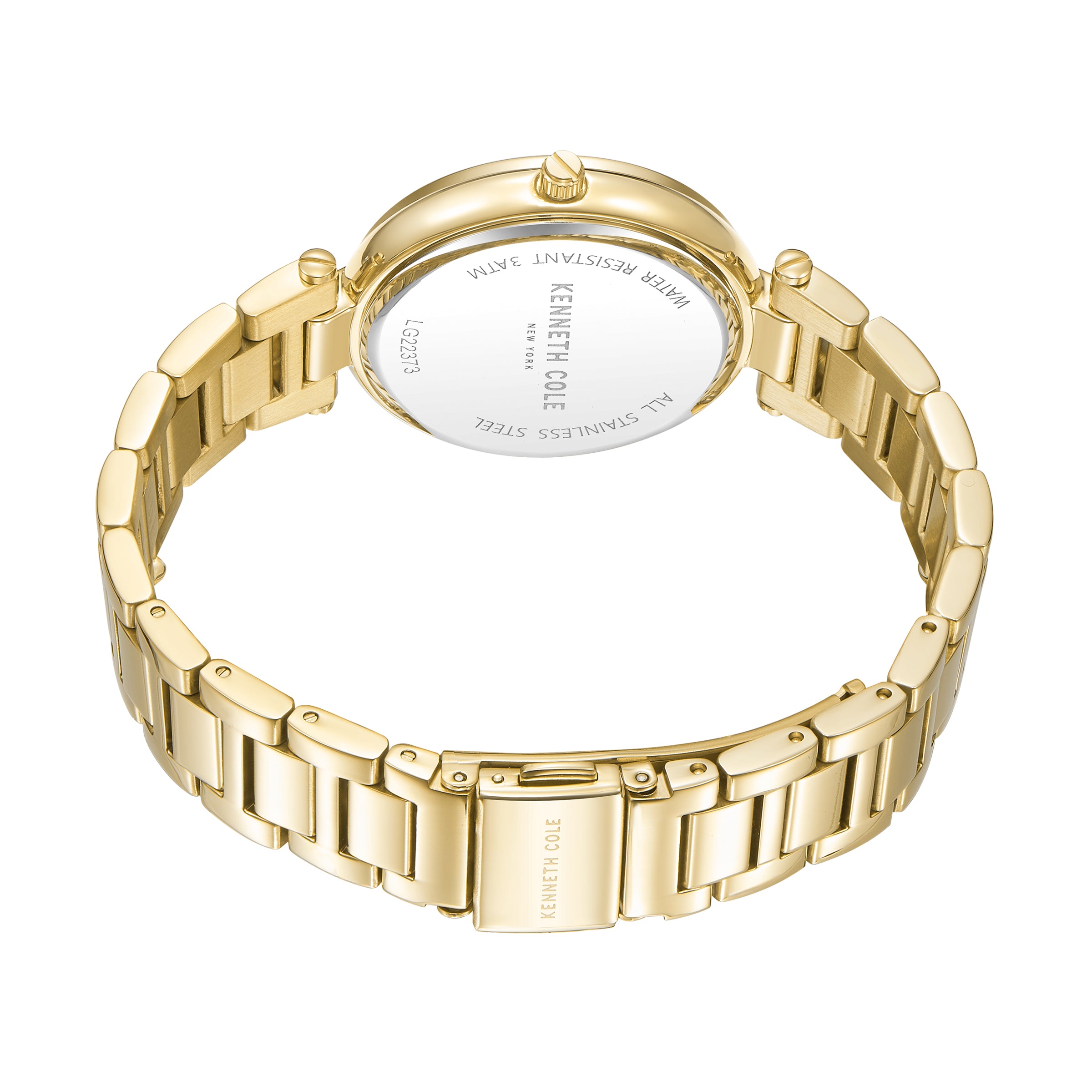 Kenneth Cole New York -KCWLG2237302- Stainless Steel Wrist Watch for Women -Gold