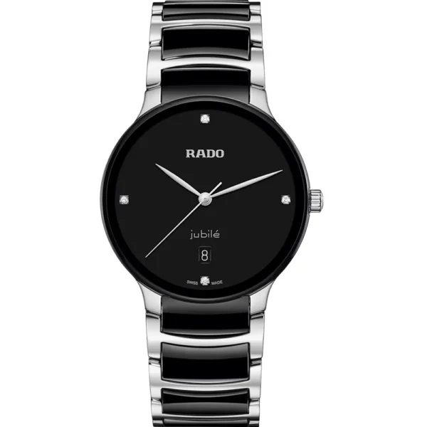 Rado 073.6021.3071 (R30021712) Centrix Diamonds Men’s Silver & Black Watch