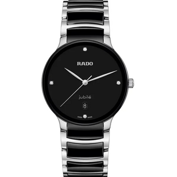 Rado 073.6021.3071 (R30021712) Centrix Diamonds Men’s Silver & Black Watch