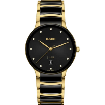 Rado 073.6022.3074 (R30022742) Centrix Diamonds Men’s Black & Gold Watch