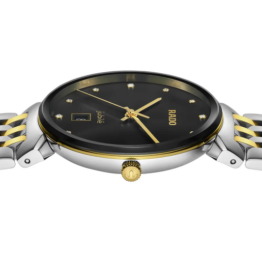 Rado Florence Classic Diamonds Men’s Watch – Black Dial | Swiss Quartz