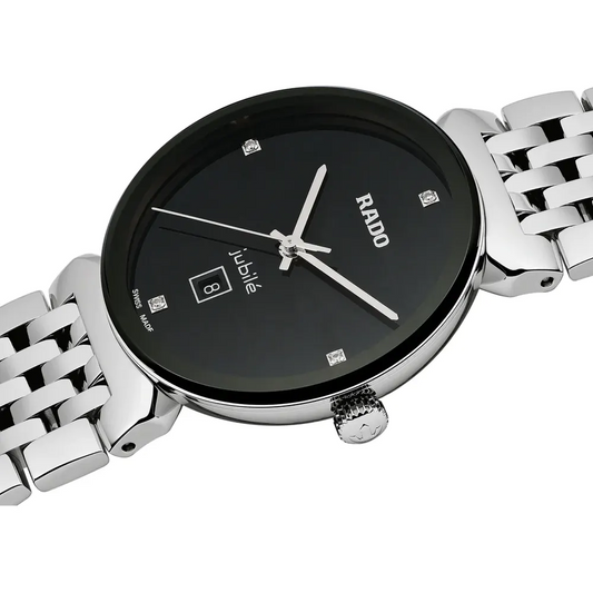 Rado Florence 079.3913.4071 Classic Diamonds Women’s Watch – Black Dial | Swiss Quartz