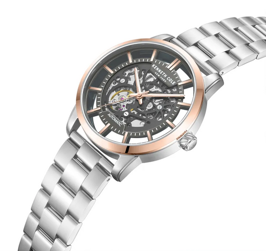 Kenneth Cole New York KCWGY0064301 Gray Skeleton Dial Men's Automatic Watch