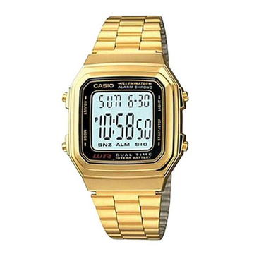 Casio A178WGA-1ADF Vintage Digital Gold Stainless Steel Unisex Watch
