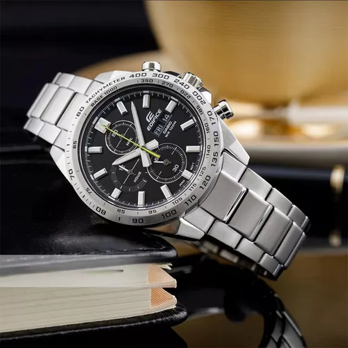 Casio Edifice EFR-574D-1AVUDF – Men’s Chronograph Stainless Steel Watch (Black Dial | 100M Water Resistance)