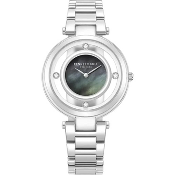 Kenneth Cole KCWLG0027002 Green MOP Dial Women's Diamond Stainless Steel Quartz Watch