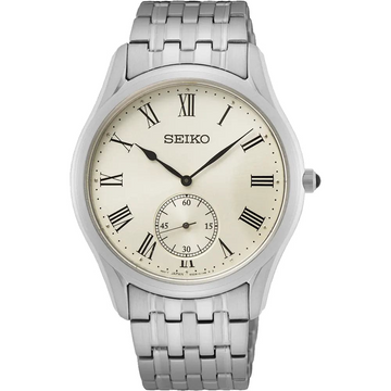 Seiko SRK047P1 Men’s Quartz Watch – White Dial Stainless Steel (40mm, Hardlex Crystal, 50M Water Resistant)
