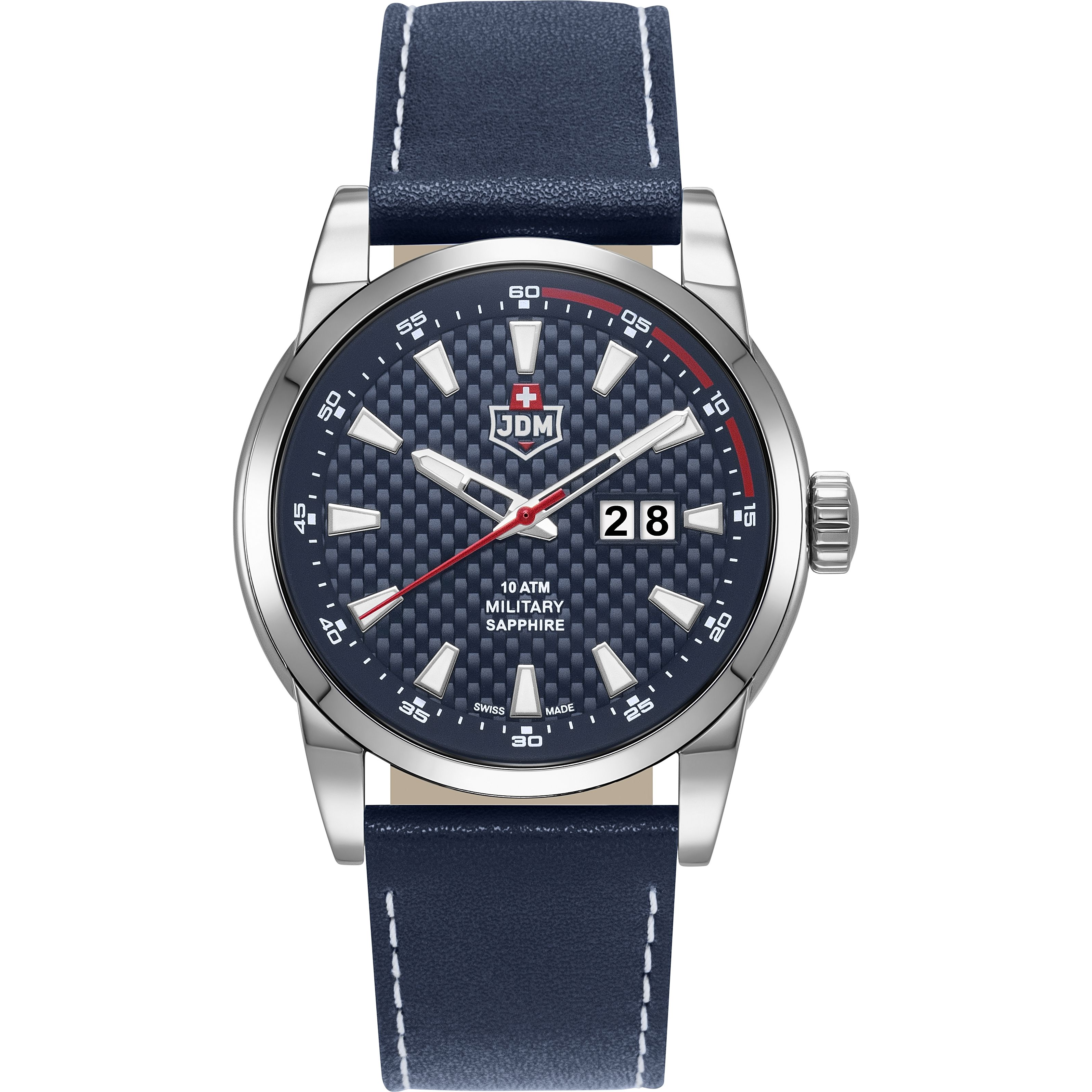 JDM Military (Jacques Du Manoir) - WG013-02 - FOXTROT - Made In Switzerland - Wrist Watch for Men - 10 ATM.