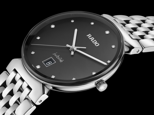 Rado Florence 073.3912.4073 Classic Diamonds Men’s Watch – Black Dial | Swiss Quartz